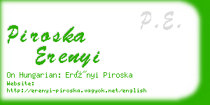piroska erenyi business card